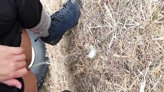 Mika pissing on the floor