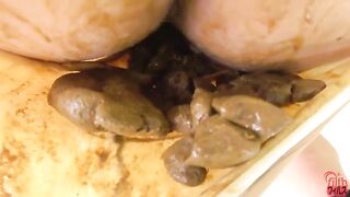 Cute Japanese babe in panty destruction