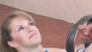 Missy piss gives blowjob