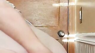 Nasty whore shits in diaper