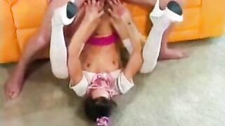 Slutty babe opens her asshole for hot scat fuck