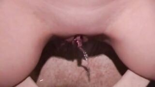 Beautiful pissing beauty getting drilled