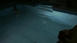 Busty babe piss loving show