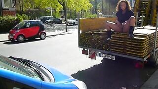 Piss shower in the public