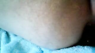 Messy poop on the towel