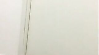 Public toilet messy scat