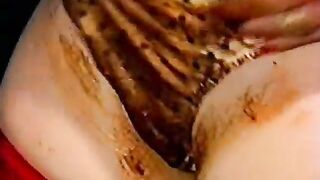 Vinatge scat wife eating shit