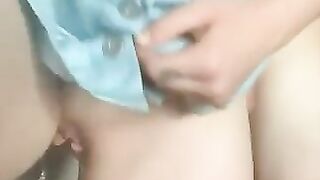 Gorgeous brunette MILF and lovely solo shit