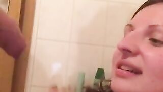 Fat cock pissing for girlfriend