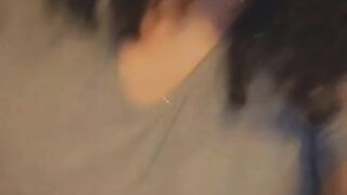 Beautiful huge boobs babe shitting closeup