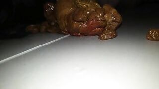 Messy heavy shit on the floor