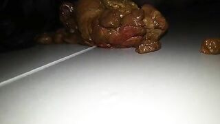 Messy heavy shit on the floor