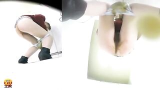 Squat and poop smearing in panty