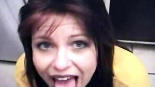 Tasha drinks more fresh piss