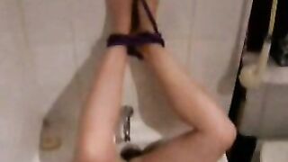 Tied and Forced Self Pee Solo