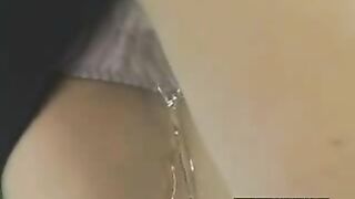 Police girl wetting her panty