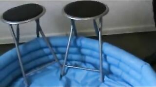 Amateur horny wife shitting nicely