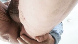 Asshole dirty closeup