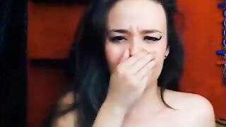 Babe scat piss and vomit on cam