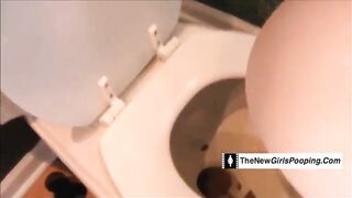 Redhead cute girl loves big dump