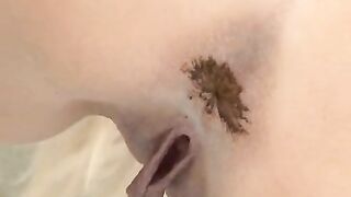 Blond Russian Cutie Pooping In The Shower