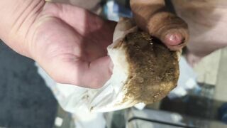 Diaper mess - changing out of a messy diaper