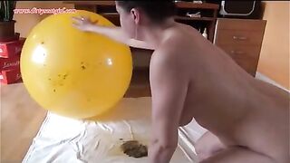 Dirty gymnastics on the yellow ball