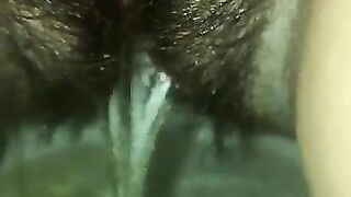 Stunning closeup of piss and poop