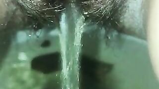 Stunning closeup of piss and poop