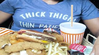 Ebony slutty lady pushing shit