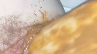 Large Scat Dildo Play