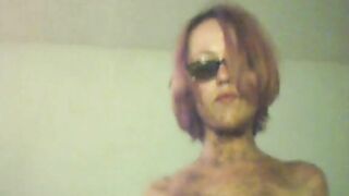 Luna Bruna solo fingering and poop