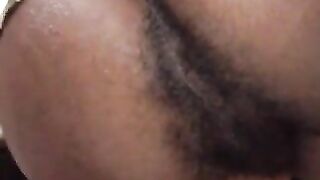 Nice ebony asshole shitting play