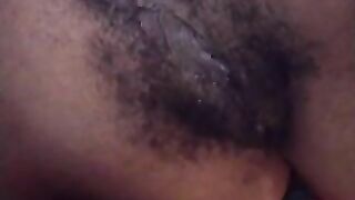 Nice ebony asshole shitting play