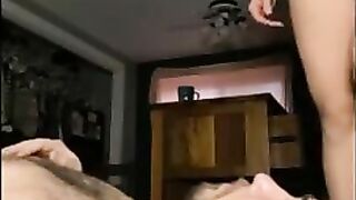 Nice booty lady shitting for hubby