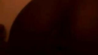 Ebony lady poops in her lace panties