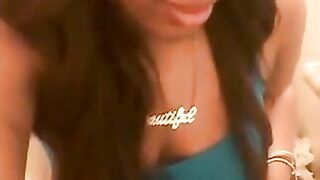 Pretty Ebony Shitting On Toilet POV