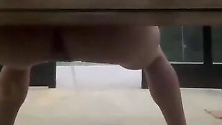 Public Shit At The Bus Stop