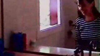 Amateur lady shit teasing