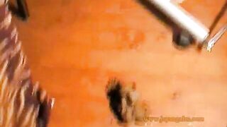 Sabrina poops while working out