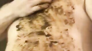 Scat addicted slut loves eating shit & playing