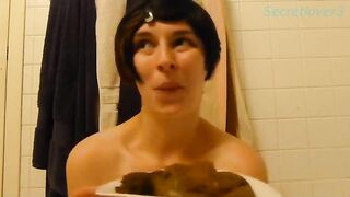 Secret milf puke challenge