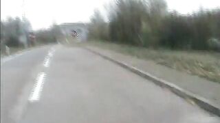 Several girls take turns pooping outdoor