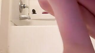 Busty nasty lady playing with her shit