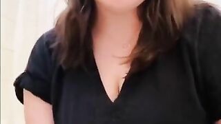 Slutty lady eating shit