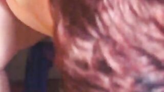 Chubby amateur wife rubbing shit on her pussy