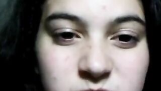 Shit swallowing brunette babe