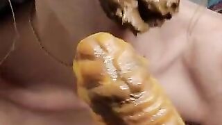 Skinny scat bitch hot play