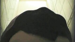 Takes a shit in a public toilet