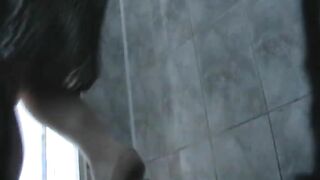 Quick poop in a public toilet